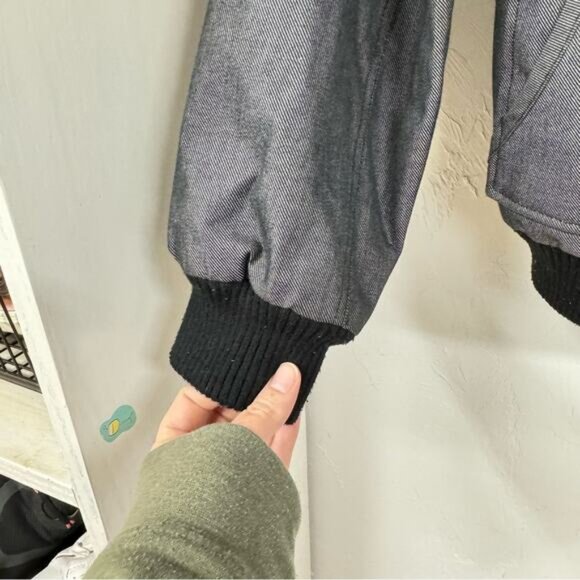 Volcom VS1 Grey Hooded Warm Jacket Coat Mens L - Picture 3 of 10